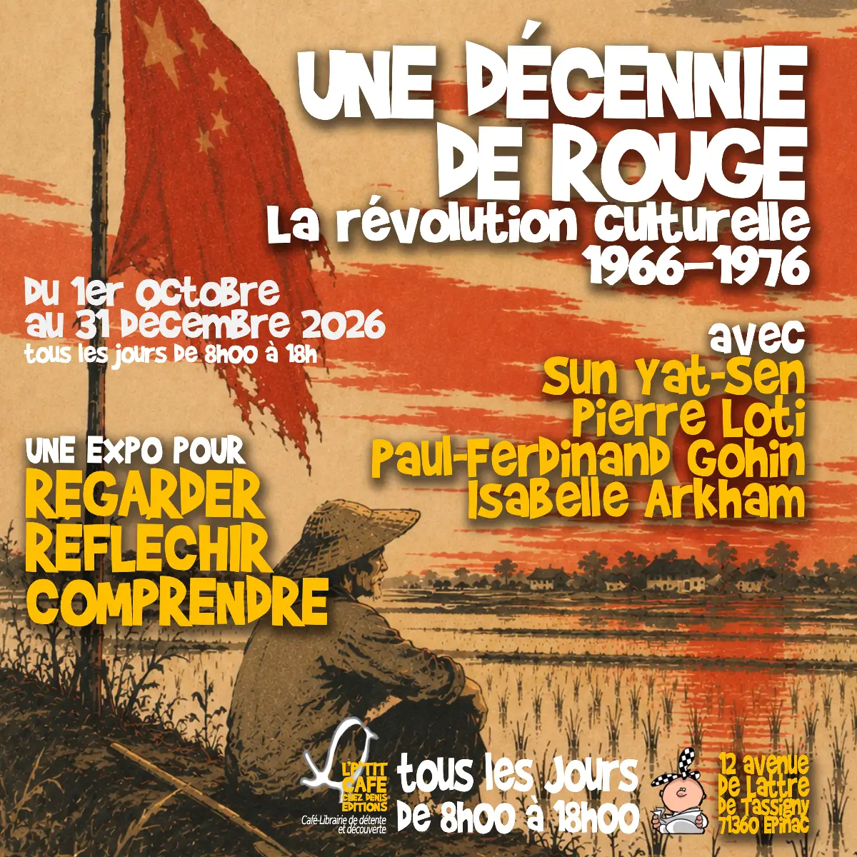 Affiche de l'expo en cours