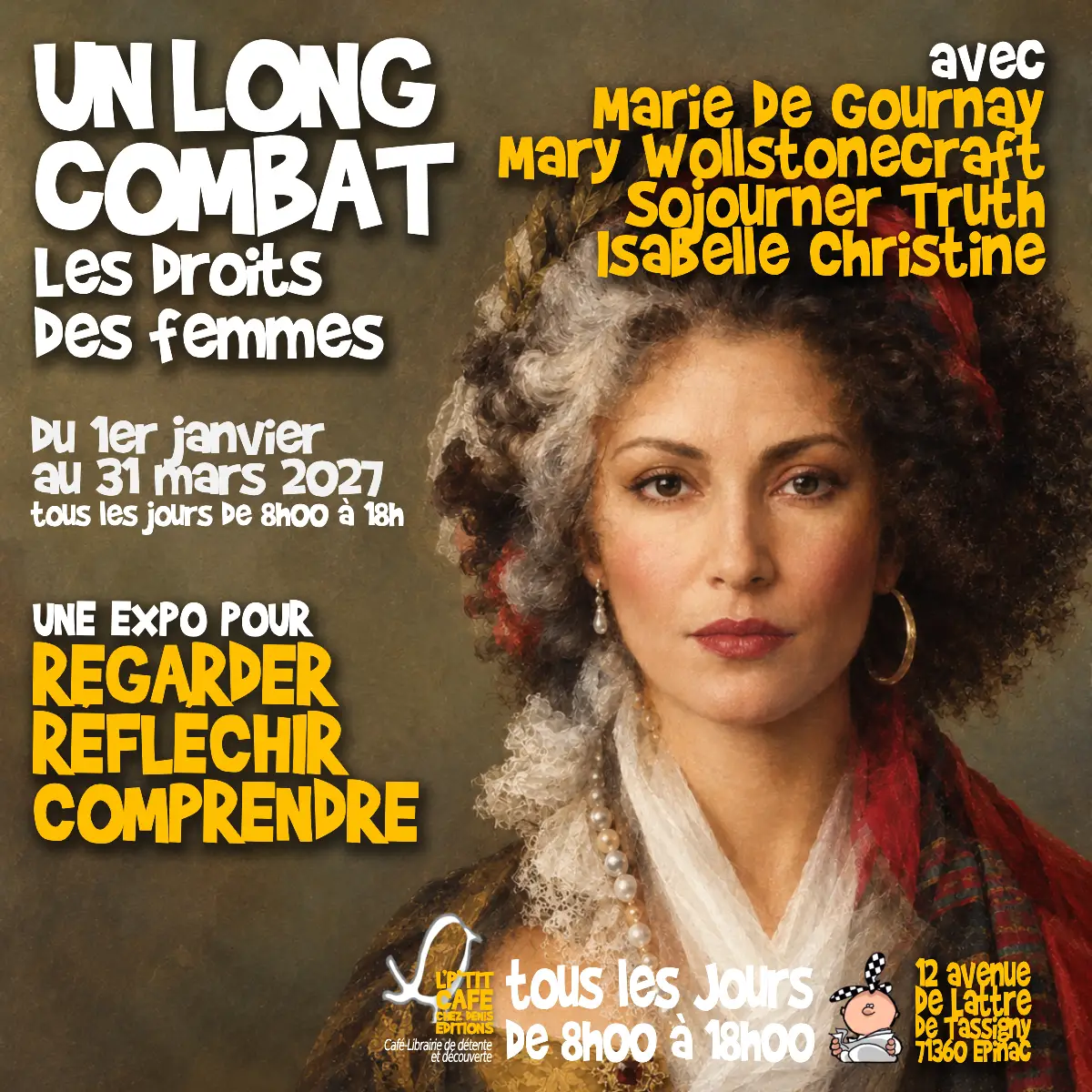 Affiche de l'expo à suivre